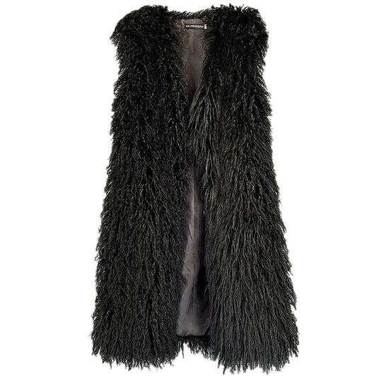 Women's Winter Lengthened Imitated Tibet Sheep Fur Coats