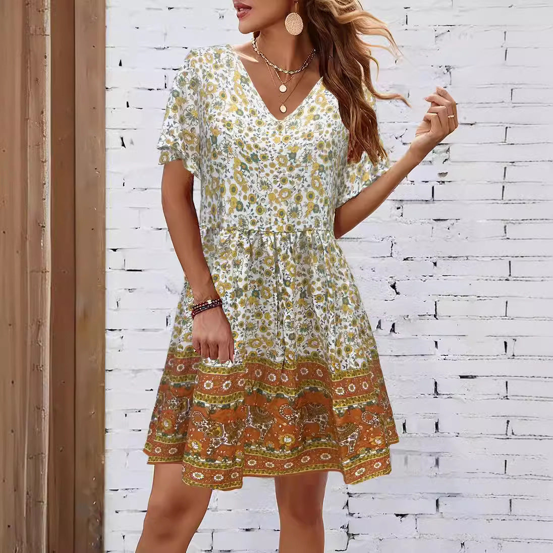 Fashion Cool Attractive Printed For Woman Dress