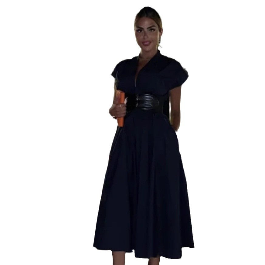 Women's Long Dress Retro Spaghetti Straps Elegant Fashion Dresses
