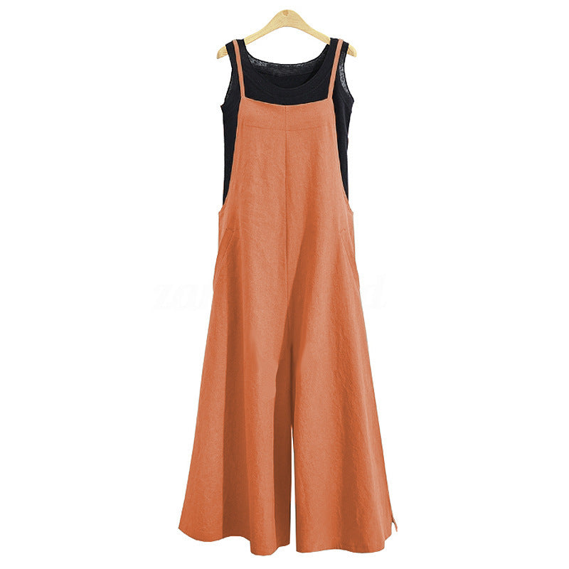 Women's Fashion Elegant Loose One-piece Casual Pants