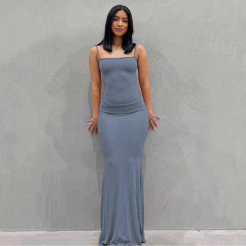 Classy Women's Long Casual Long-sleeved Home Dress