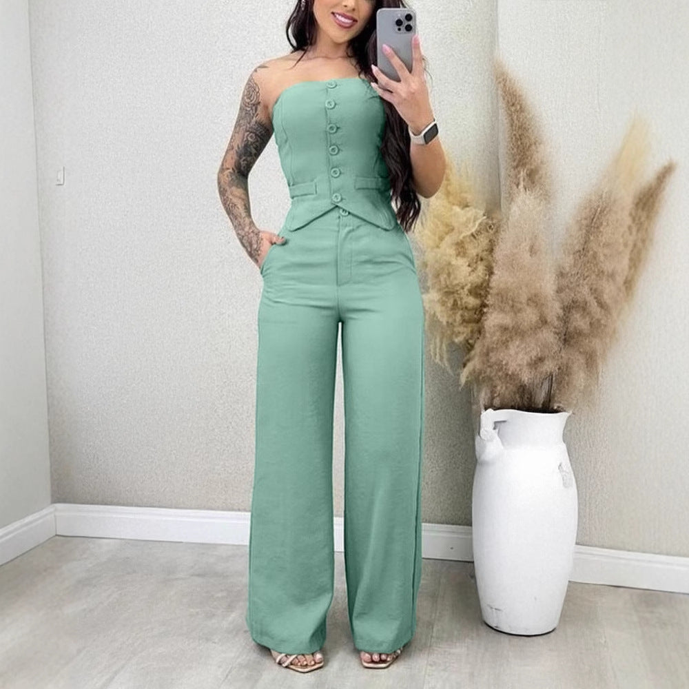 Stand Tube Button Open Close Placket Dresses