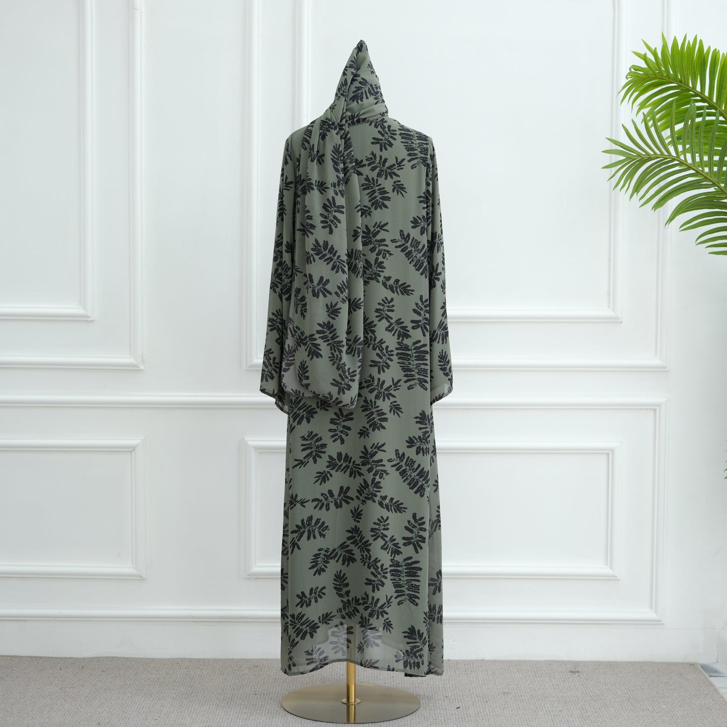 Durable Pure Beautiful Printed Design Chiffon Dresses