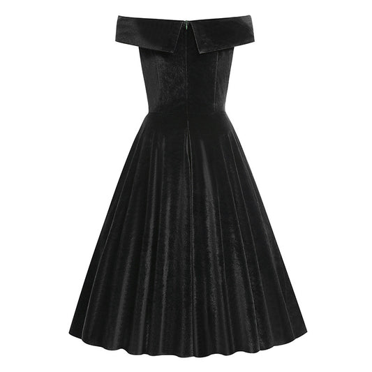 Christmas Dress Retro Big Swing Waist Dresses