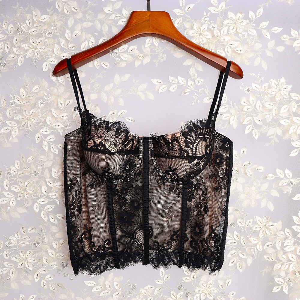 National Fish Bone Small Sling Sexy Tops