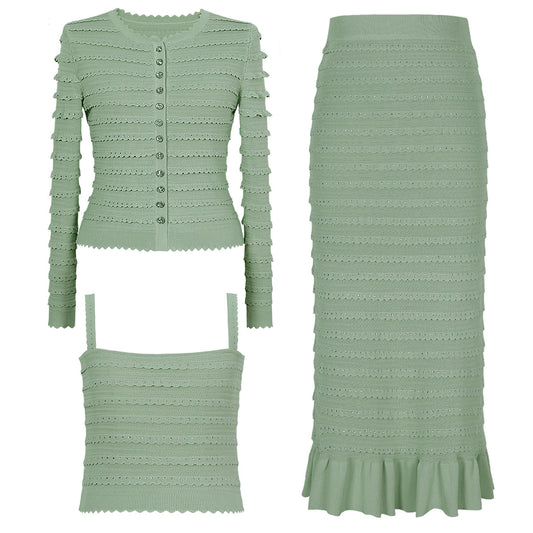 Hot Drilling High Quality Knitted Tup Suits