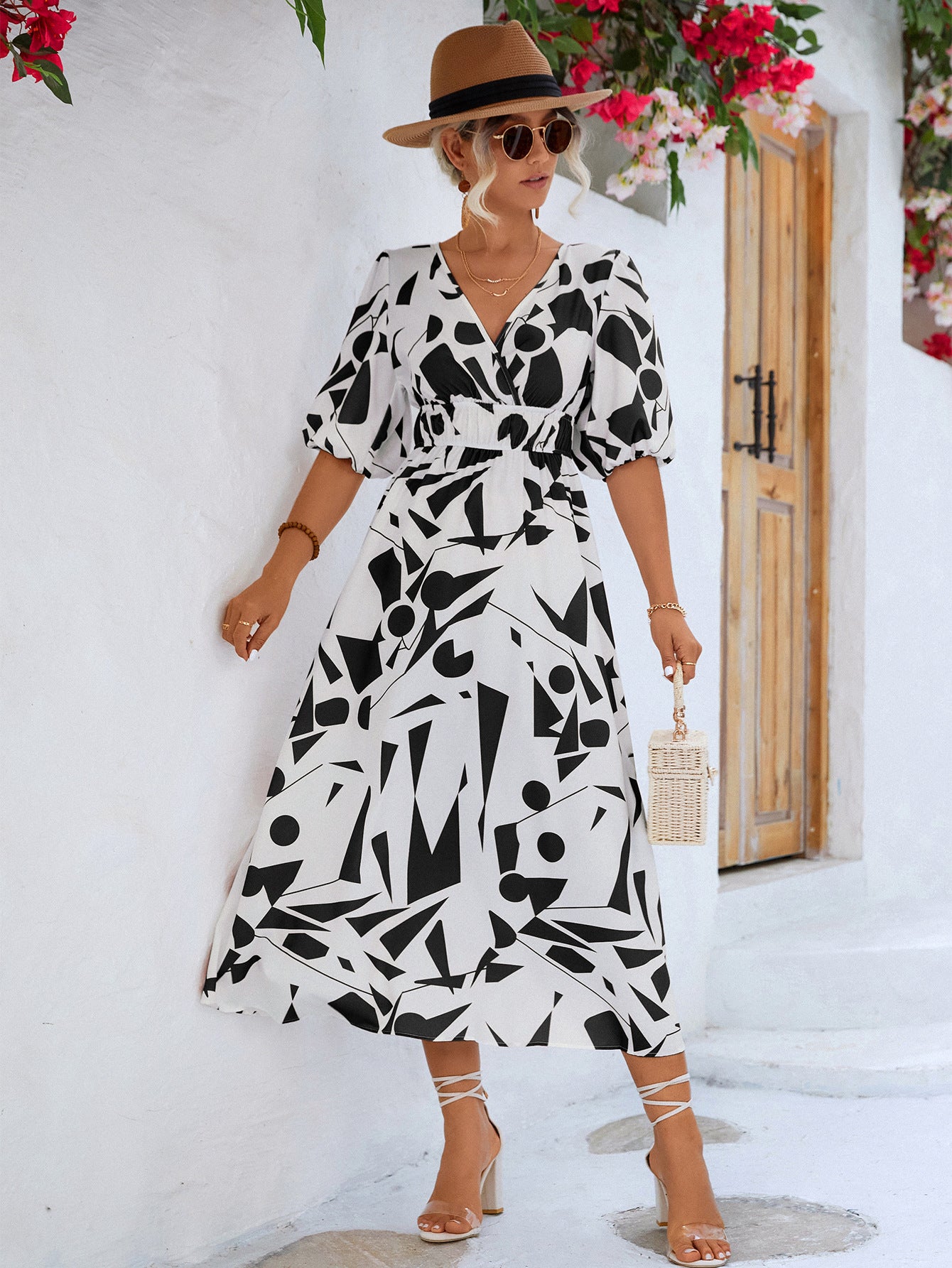 Pretty Fashion Innovative Women's Puff Sleeve Dress