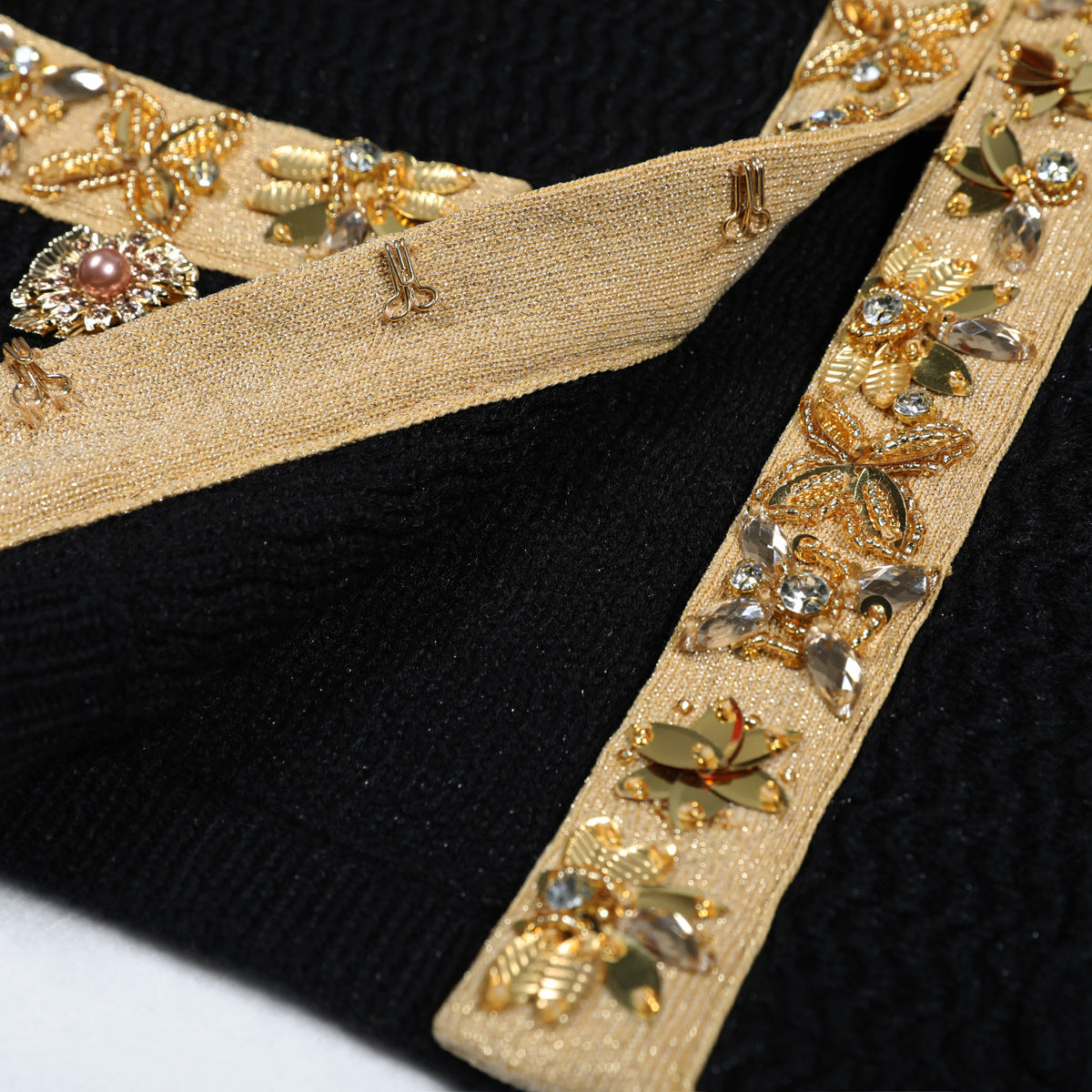 High Quality Fashion Knitted Sequin Bead Coats