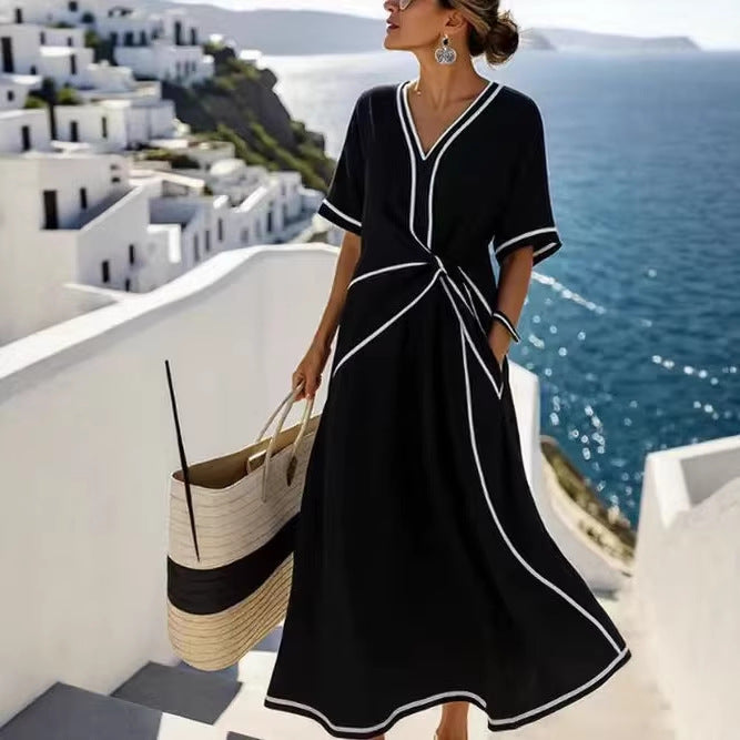 Summer Bohemian Style Elegant Temperament Commute Dress