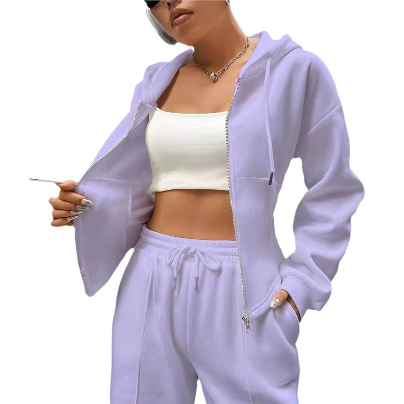 Popular Casual Versatile Women's Hooded Two-piece Fashion Casual Suit