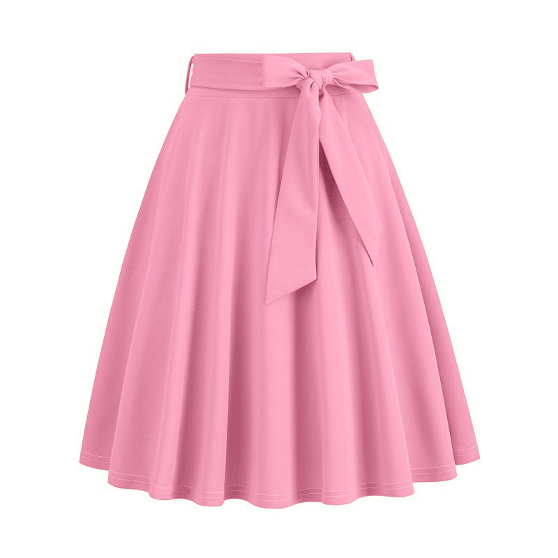 Women's Vintage Hepburn Style Large Swing Skirts