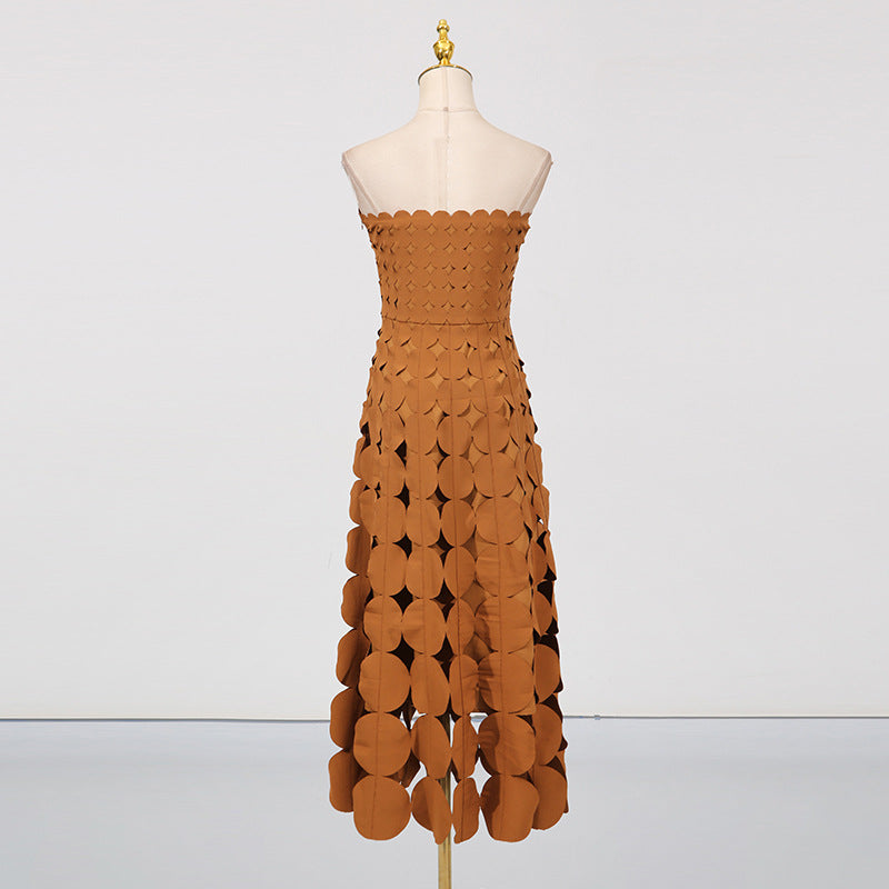 Women's Elegant High-grade Tube Dress Summer Solid Dresses