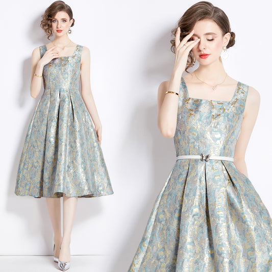 Women's Light Luxury High-grade Hepburn Style Temperament Long Dress Skirts
