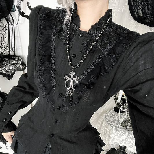 Culture Versatile Long Sleeve Shirt Sweet Blouses