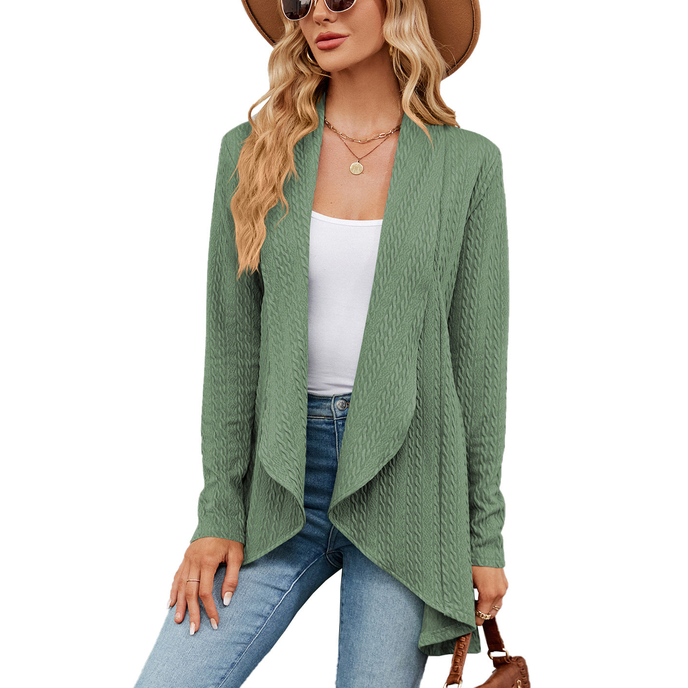 Women's Long Sleeve Solid Color Loose Knitting Women's Sweater