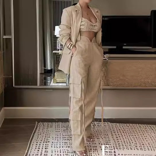 Summer Fashion Street Hot Solid Color Suits