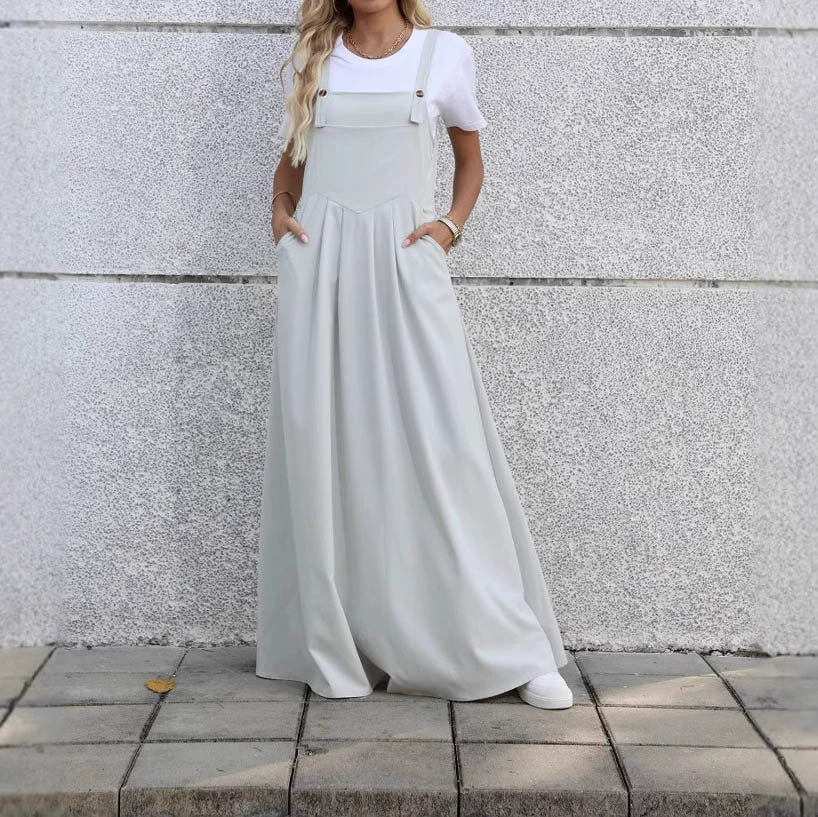 Casual Design Waist Pleated Slimming Elegant Dress
