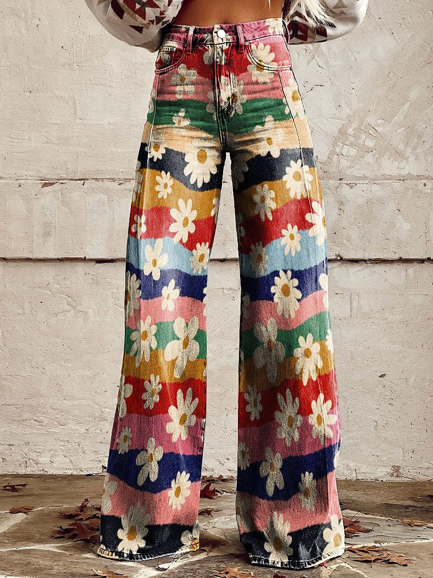 Women's Slouchy Classic Casual Thin Trousers Jeans