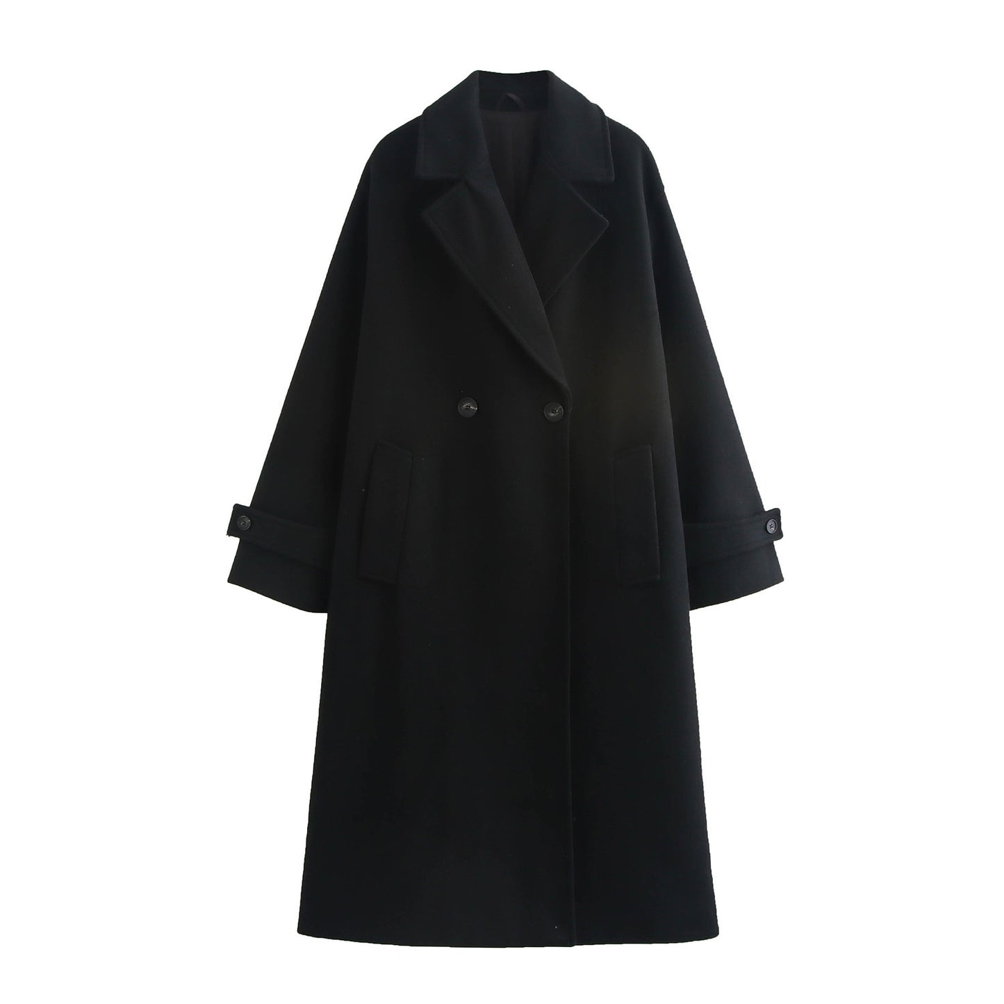 Women's High-grade Fashionable Street Woolen Long Coats