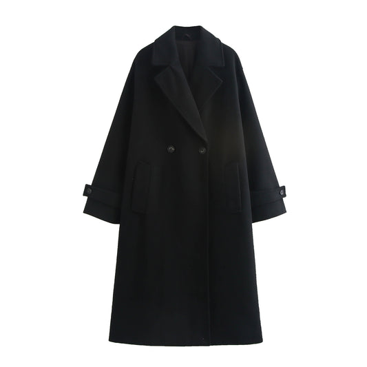 Women's High-grade Fashionable Street Woolen Long Coats