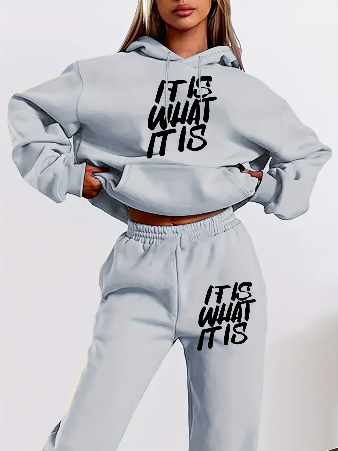 Women's Letter Printed Simple Autumn Long Sleeve Suits