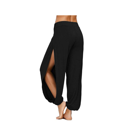 Women's High Slit Hippie Harem Yoga Pants