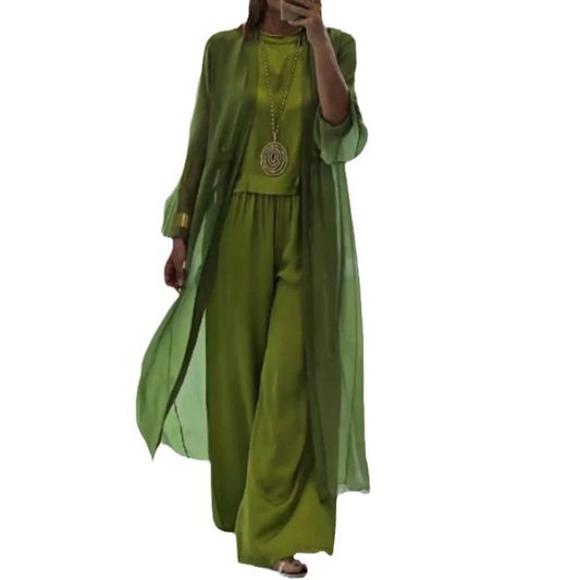 Women's Autumn Elegant Solid Color Three-piece Suits