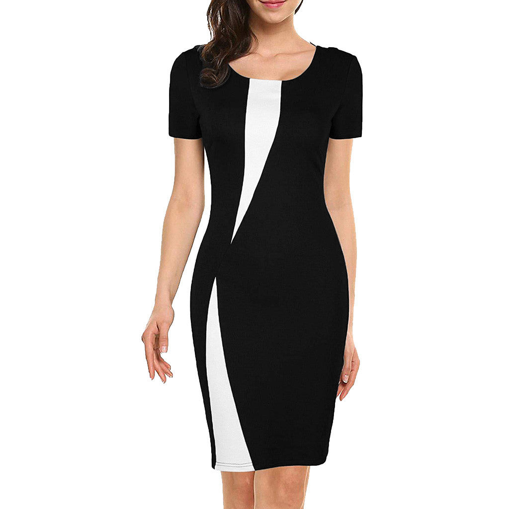 Women's Summer Stretch Slim Pencil Sexy Tight Casual Dress
