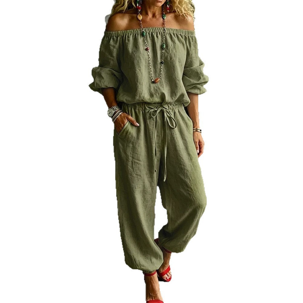 Casual Creative Classy Drawstring Jogger Two-piece Tops