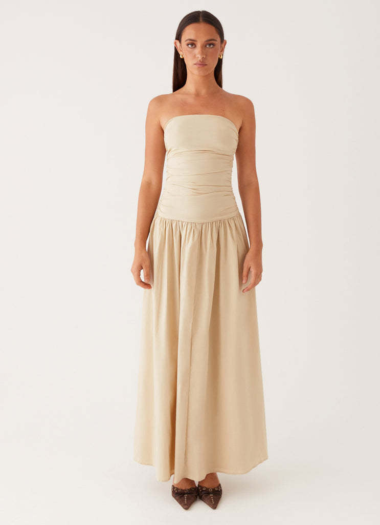 Women's Summer Elegance Retro High-grade Tube Pleated Dress