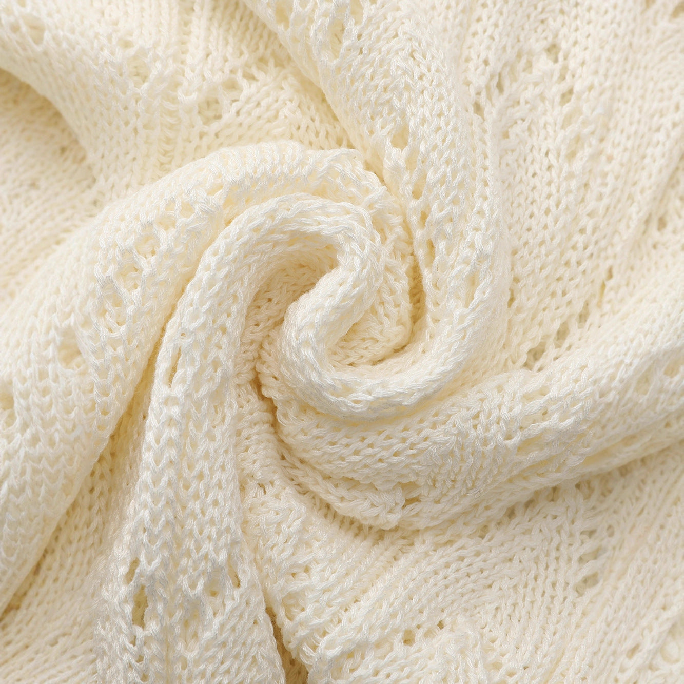 Classy Women's Plain Crocheted Hollow Summer Sweaters