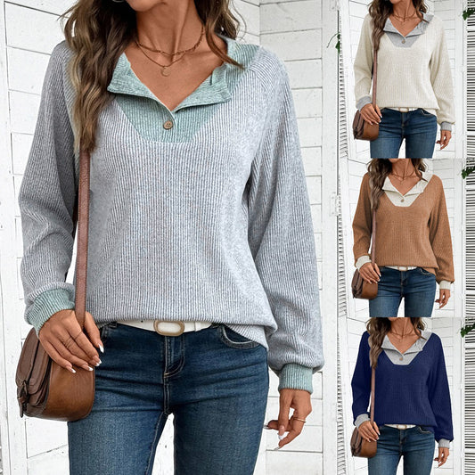 Women's Fashion Imitation Loose Long Sleeve Sweaters