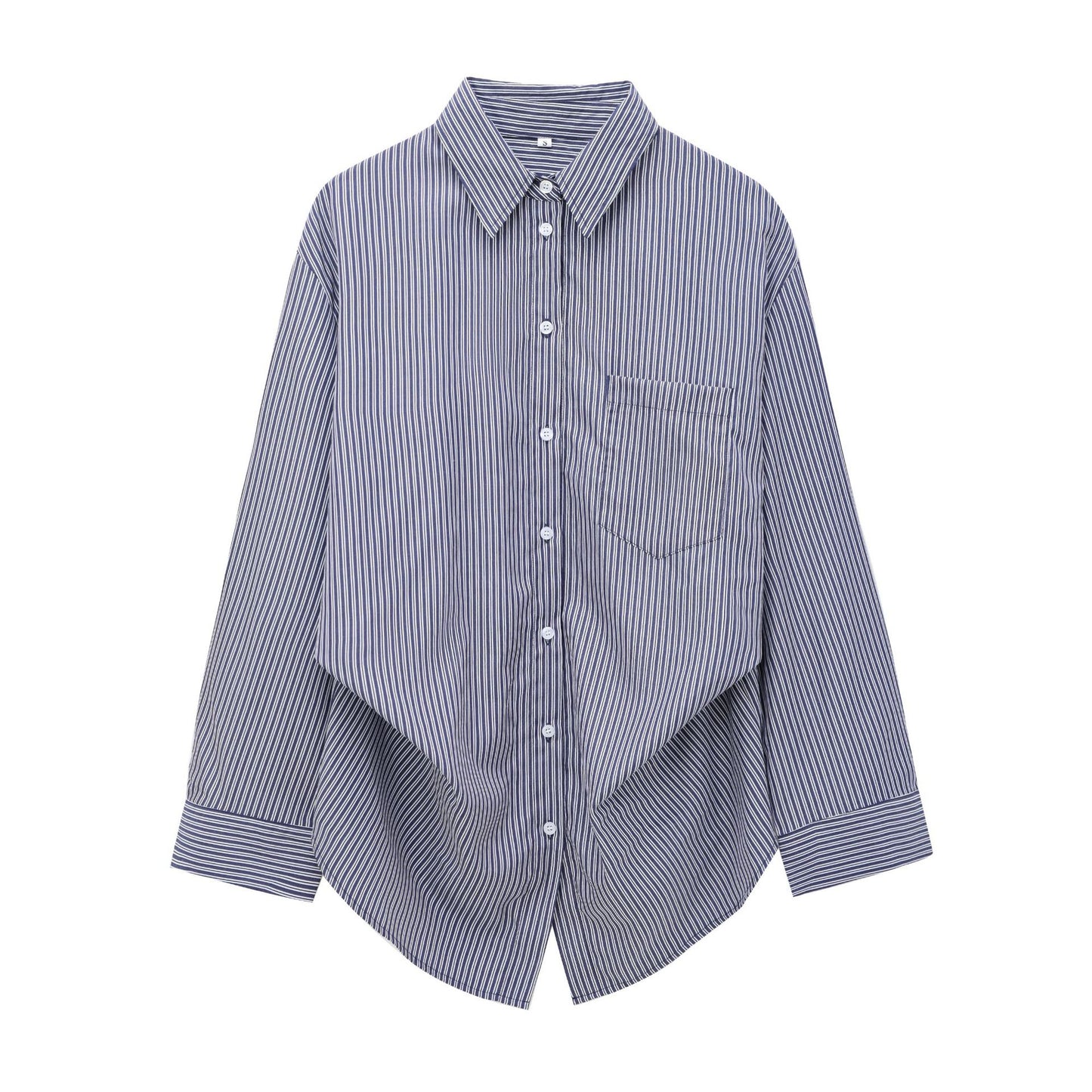 Women's Autumn Cotton Comfortable Batwing Sleeve Striped Blouses
