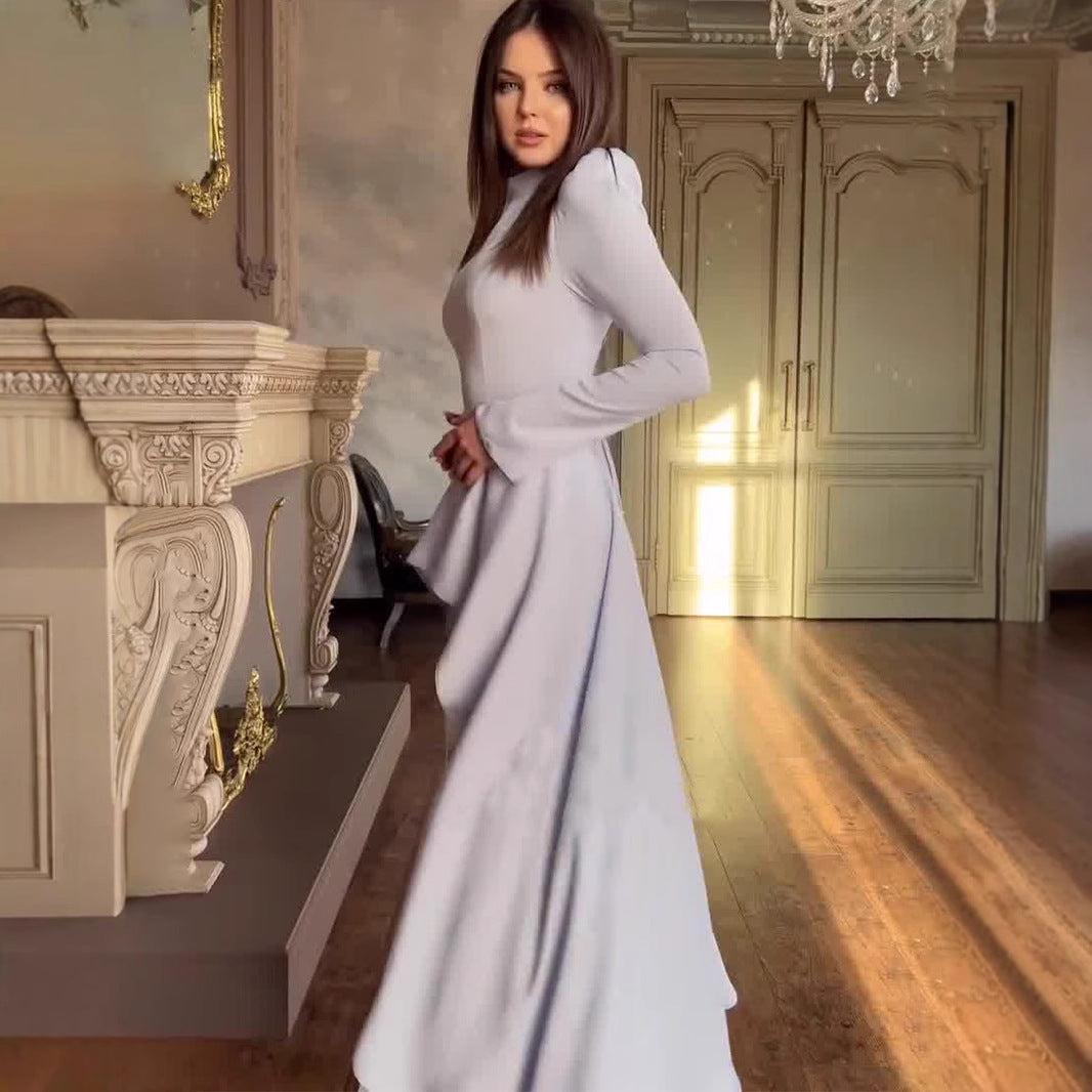 Women's Retro Temperament Long Sleeve Dress Design Dresses