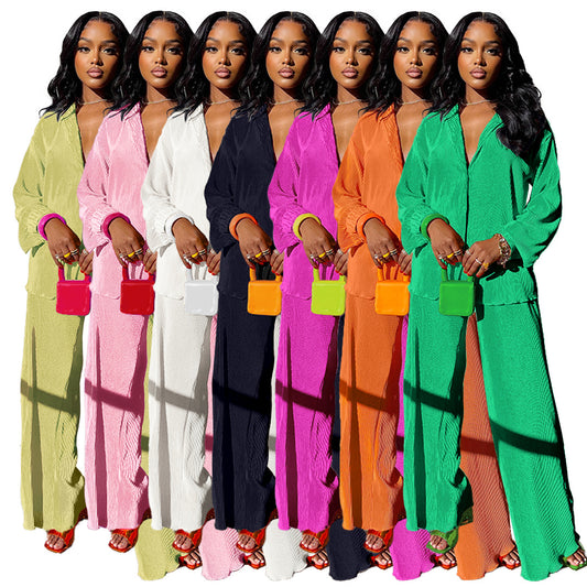 Women's Sexy Fashion Comfortable Pleated Cloth Swing Suits