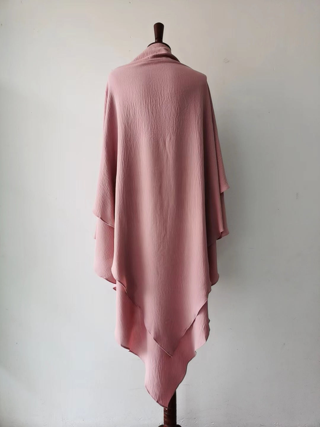 Classic Wave Pattern Shawl Scarf Splicing Dress