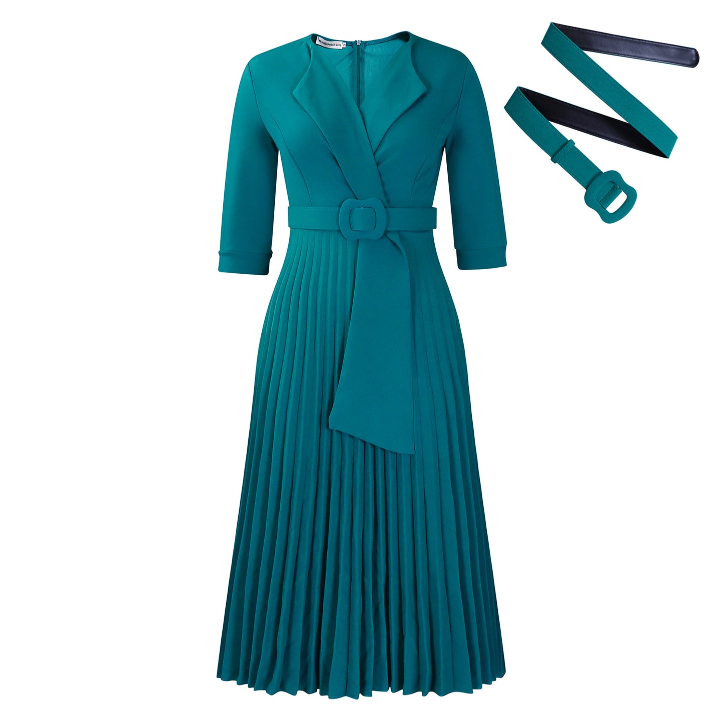 Women's Fashion Tailored Collar Pleat Waisted Africa Clothing