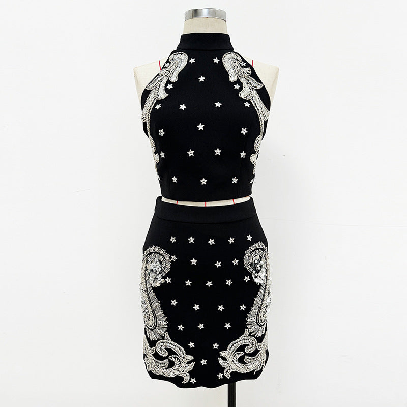 Glamorous Stylish Casual Unique Bead Sequins Skirts