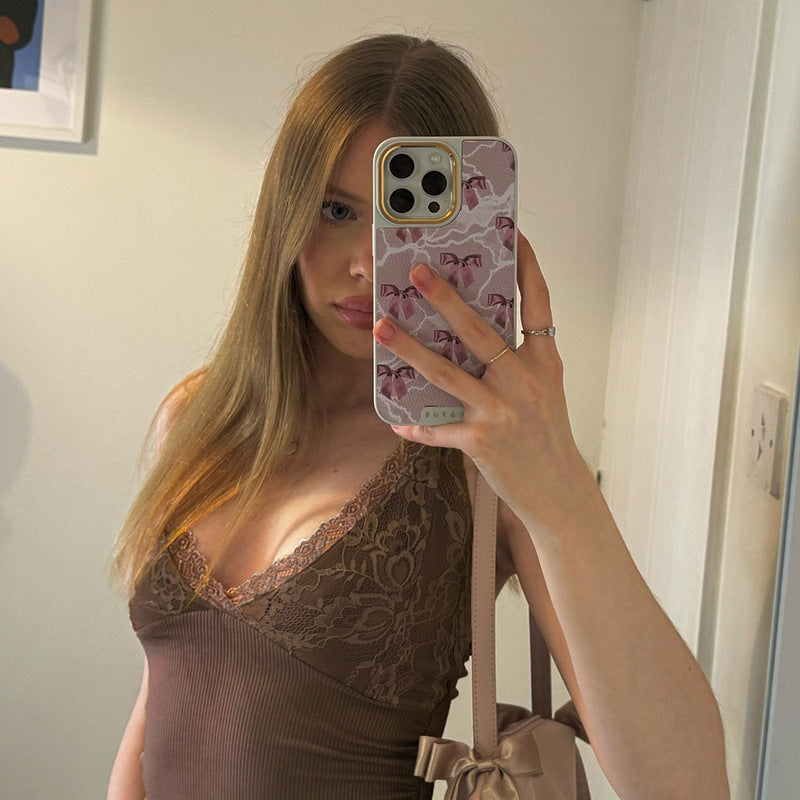 Sexy Hot Stitching Lace Halter Sling Tops