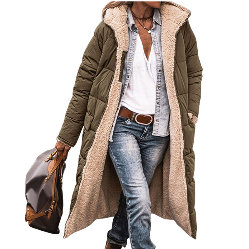 Unique Popular Trendy Long-sleeved Double-sided Thickened Coats