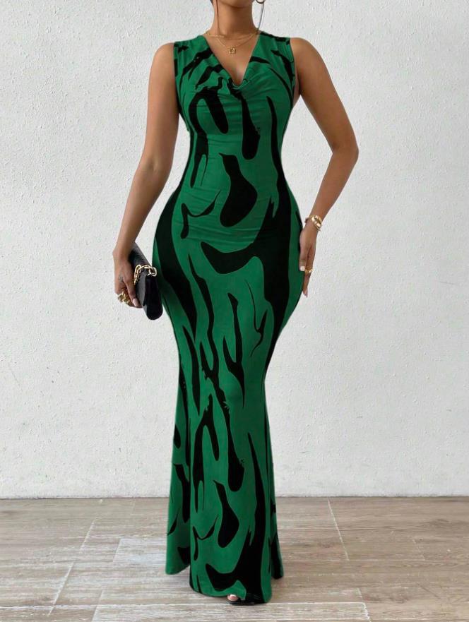 Women's Slimming French Romantic Fashion Floral Vintage Dress