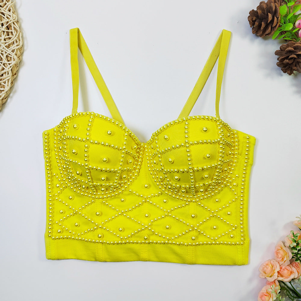 Women's Wear Beauty Back Exposed Navel Sexy Tube Tops