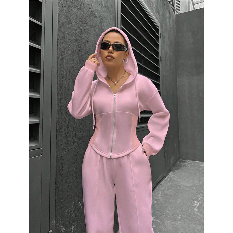 Popular Casual Versatile Women's Hooded Two-piece Fashion Casual Suit