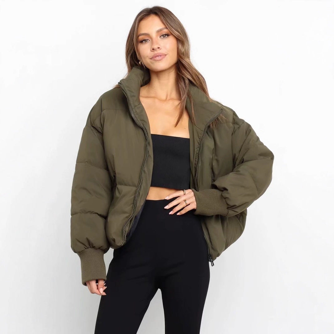 Women's Autumn Urban Leisure Versatile Stand Collar Coats