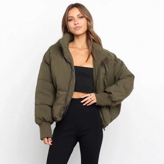 Women's Autumn Urban Leisure Versatile Stand Collar Coats