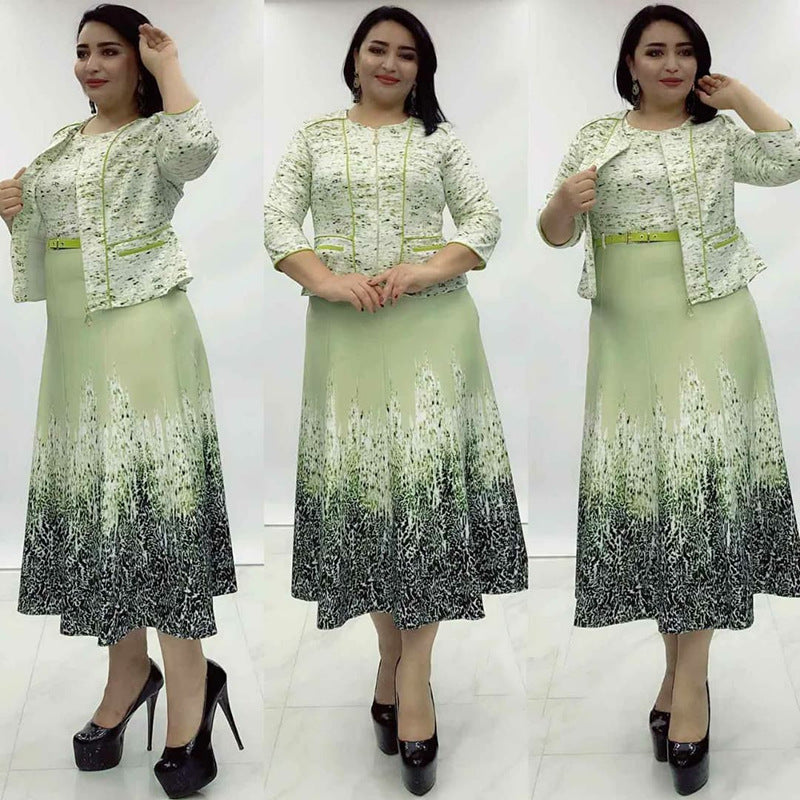 Women's African Wear With Slim Dress Professional Suits