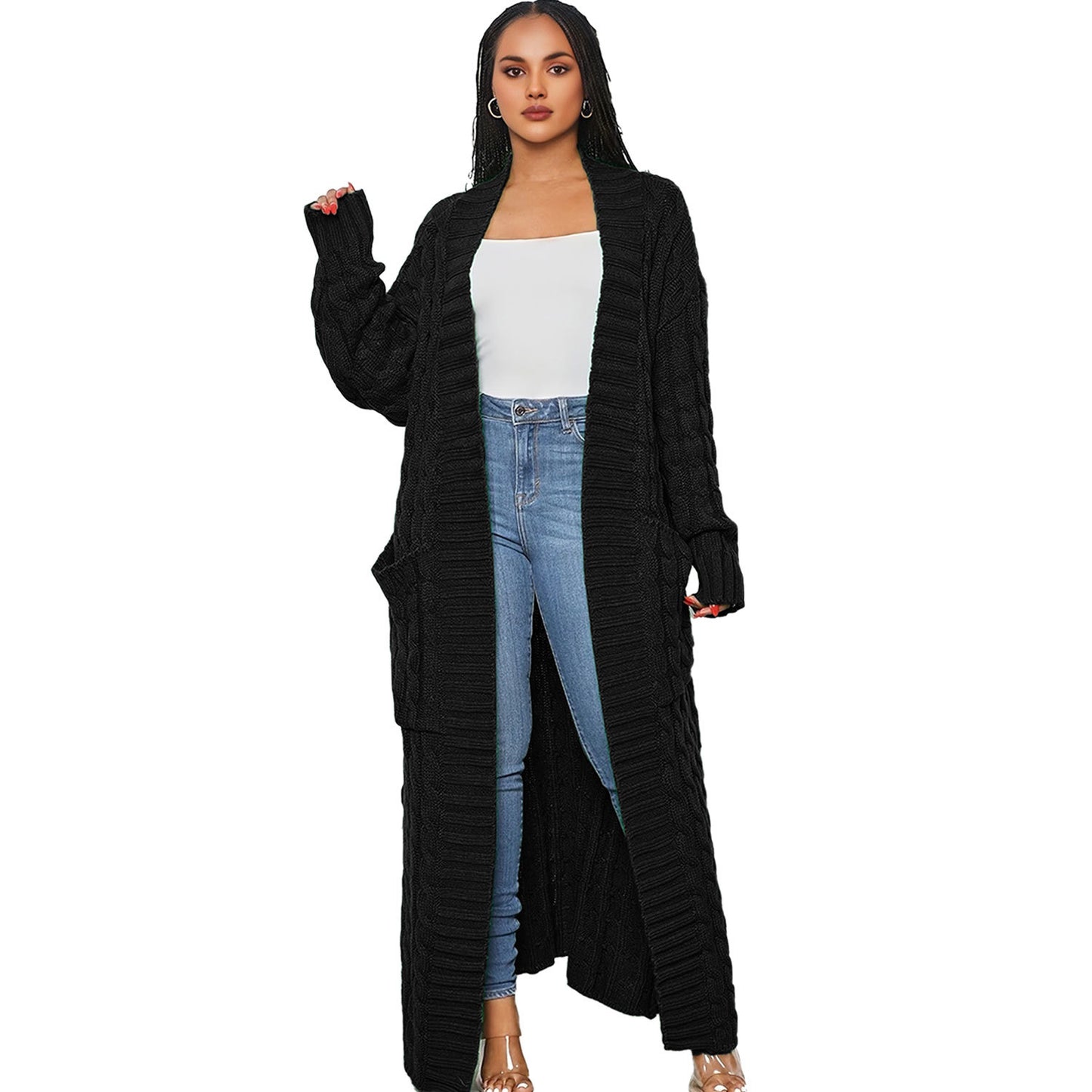 Women's Lazy Fashion Solid Color Long Twist Dresses
