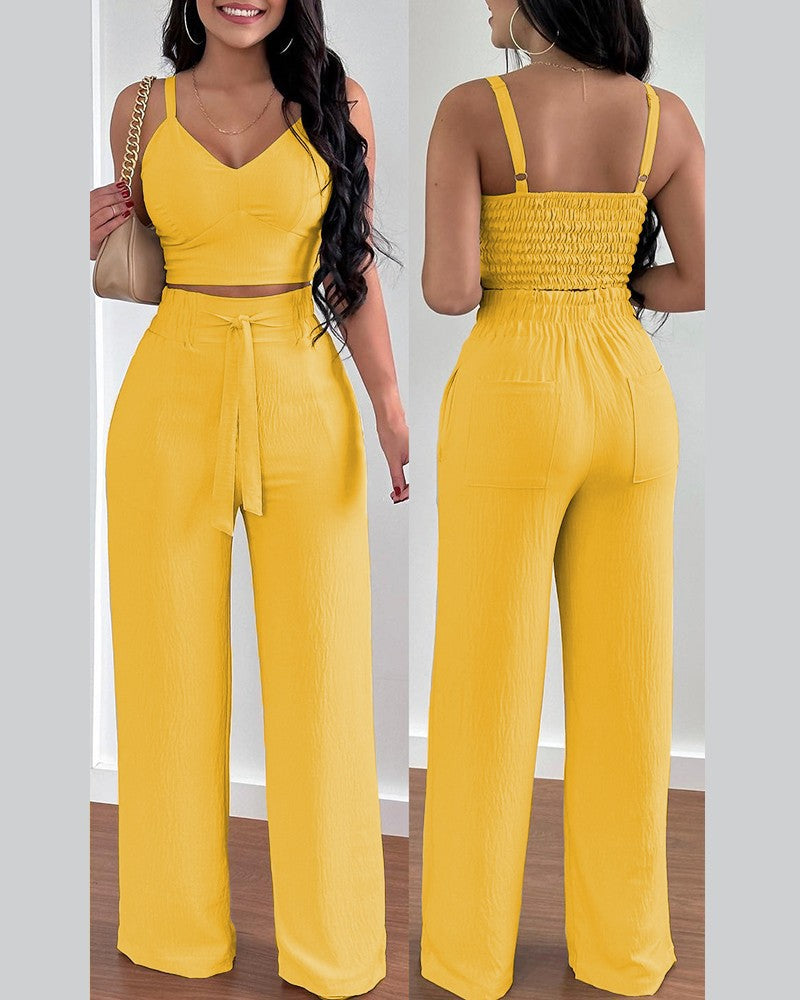 Women's Popular New Fashion Suspenders Two-piece Suits