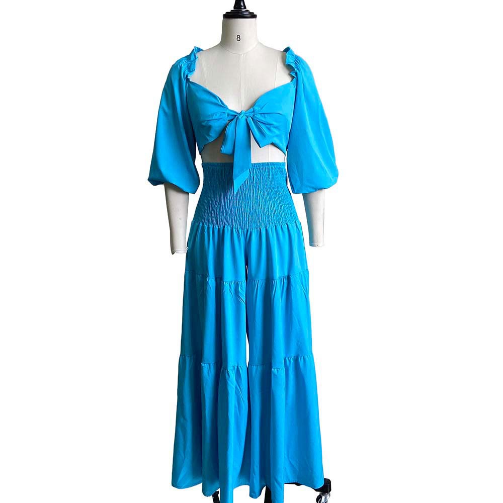 Classic Pretty Summer Tied Two-piece Casual Suits