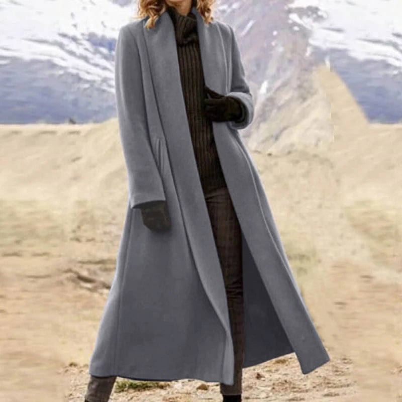 Women's Glamorous Unique Casual Woolen Trench Coats